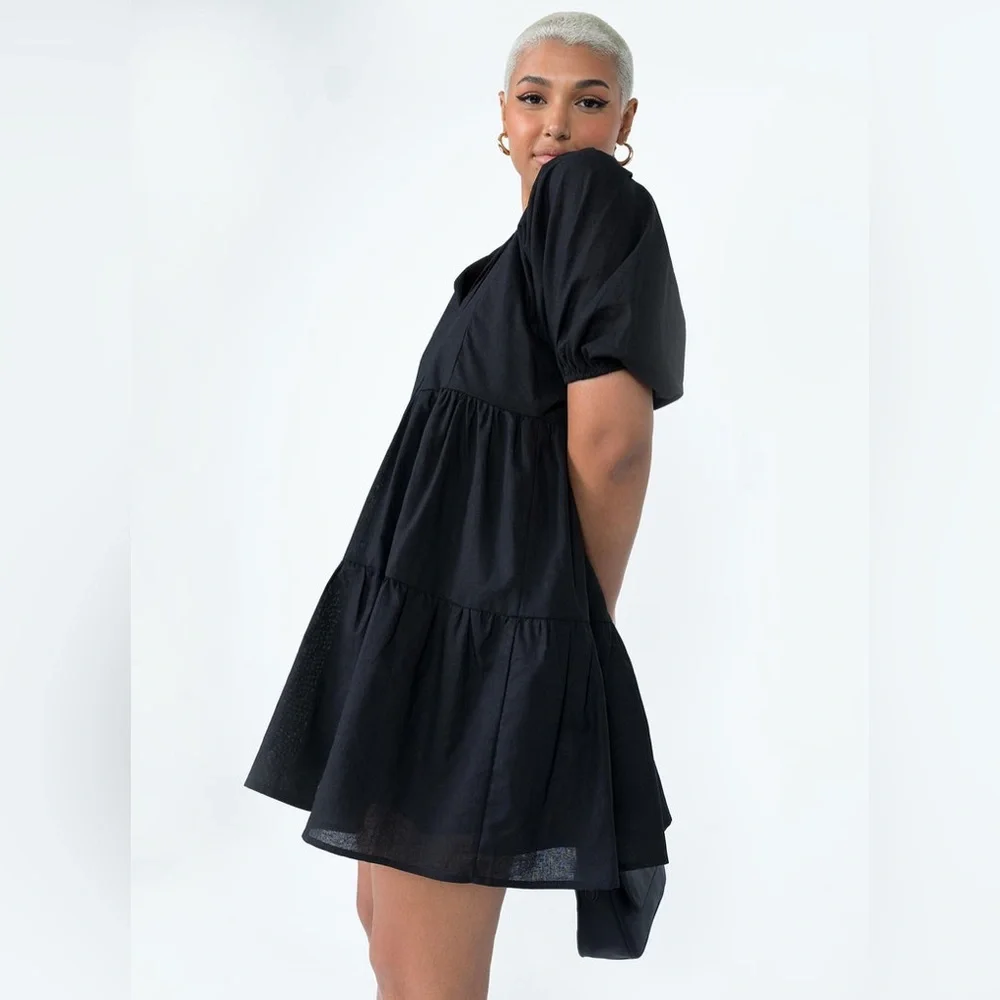 Princess Polly Braxton Mini Dress in Black Size 12 New with tag - Picture 2 of 4